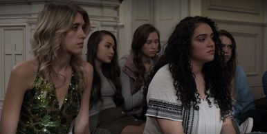 Matisse Rose Haddad and Kiara Pichardo in The Society (2019)