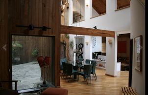 Set built on stage for the show No Ordinary Family