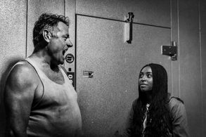 Nick Young and Alexandra Slade in Friend of the World (2020)