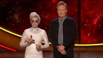 Conan O'Brien and Kimmy Gatewood in Conan: The Cast of 'Carnival Row' (2019)