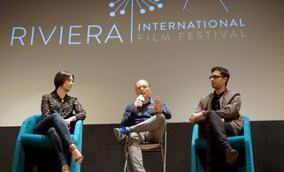 Marta Gastini and Angad Aulakh at an event for Autumn Lights (2016)