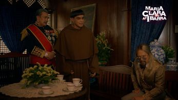 Gino Ilustre, Dennis Trillo, and Juancho Trivino in Maria Clara and Ibarra (2022)