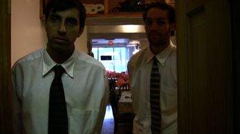 Still from the set of 