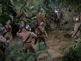 Anthony Caruso, Robert Colbert, James Darren, and Lawrence Montaigne in The Time Tunnel (1966)