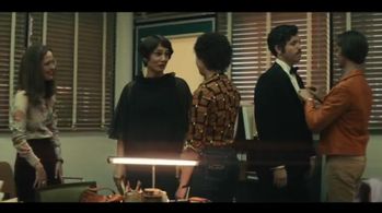 Rose Byrne, Annie Parisse, Ryan Christopher Kotack, and Michael Hughes in Mrs. America (2020)