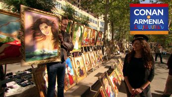 Conan O'Brien and Sona Movsesian in Conan (2010)