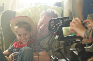 On set for the short film Calf Rope (2019)