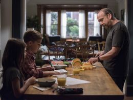 Paul Giamatti, Zachary Unger, and Alexa Swinton in Billions (2016)