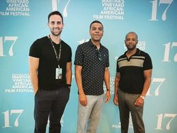 with HBO Best Feature winner UNARMED MAN co-star Shaun Woodland and writer/director Harold Jackson III at the Martha's V
