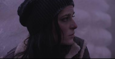 Screen shot of Julie Stackhouse during the filming of Cold (2016)