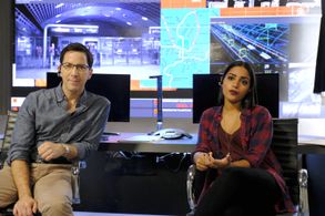 Dan Bucatinsky and Coral Peña in 24: Legacy (2016)