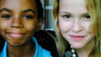 So B. It (2017) set shot with Talitha Bateman