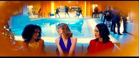 Dominique Domingo alongside Emma Stone in feature film 