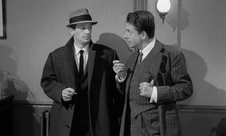 Jean-Paul Belmondo and Jean Desailly in Le Doulos (1962)