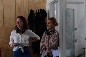 Alison Bell and Sarah Scheller Directing The Letdown.