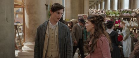 On set of Enola Holmes 2019