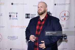 SEATTLE, WASHINGTON - OCTOBER 02: Samuel T. Weston arrives at the Seattle Film Festival Awards at the Courtyard by Marri
