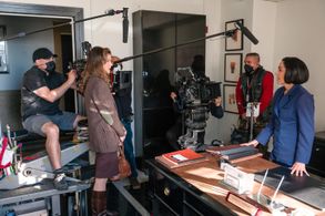 Keiko Elizabeth with Jill Hennessey in City on a Hill