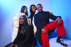 Sanaa Lathan, Algee Smith, Thembi Banks, and Sierra Capri at an event for Young. Wild. Free. (2023)