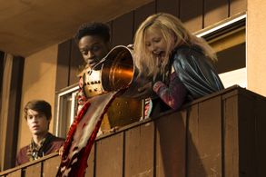 Colin Ford, Austin Crute, and Alyvia Alyn Lind in Daybreak (2019)