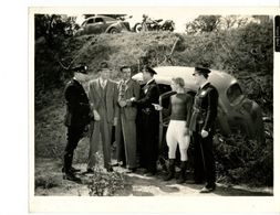 Lon Chaney Jr., Sidney Blackmer, Hal Craig, Eddie Dunn, Ralph Dunn, and Marvin Stephens in Speed to Burn (1938)