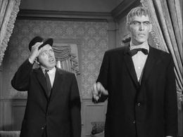 Ted Cassidy and William Keene in The Addams Family (1964)