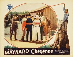 Ken Maynard, Gladys McConnell, Slim Whitaker, and Tarzan in Cheyenne (1929)