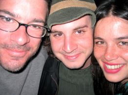 Rachael Yamagata and Mike McDonald at Legend's in Woodstock to celebrate wrapping production on Rachael Yamagata's first