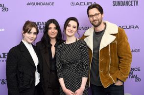 Sidney Flanigan, Ryan Eggold, Sharon Van Etten, and Talia Ryder at an event for Never Rarely Sometimes Always (2020)