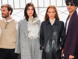 Riley Keough, Sam Claflin, Camila Morrone, and Sebastian Chacon at an event for Daisy Jones & The Six (2023)