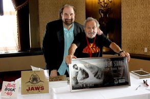 Steven Feinberg presents iconic Production Designer Joe Alves (JAWS, CLOSE ENCOUNTERS) with the Gilbert Stuart Artistic 