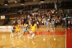 Michael E. Russo, Ken Myers, Jeffrey Mowery, Kelly Werkheiser, and Dawne Marie Seifert in The Mighty Macs (2009)