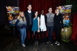 Alan Cumming, Kristin Chenoweth, Elijah Kelley, Evan Rachel Wood, Meredith Anne Bull, and Sam Palladio at an event for S