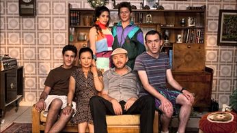 Shalom Assayag, Evelin Hagoel, Ofer Shechter, Daniel Assayag, Sharlin Haziza-Morai, and Adi Alon in Shnot HaShmonim (201