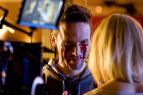 Leigh Jones on the set of 'Love Bug'.