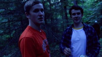 Drake Dalgleish and Quinn Anderson in Another Cabin Massacre (2020)