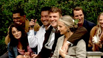 Paige DeSorbo, Taylor Ann Green, Shep Rose, and Craig Conover in Southern Charm: Holy Mutt-rimony (2022)