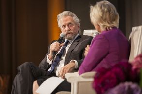 Michael Douglas and Tina Brown