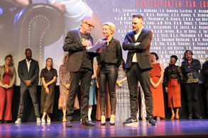 Karina Smulders, Ben Sombogaart, and Dries Vos at an event for Women of the Night (2019)