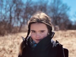 on set for The True Ones (2019)