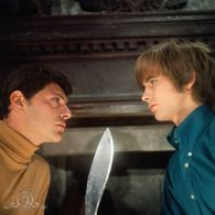 Frankie Avalon and Julian Barnes in Horror House (1969)