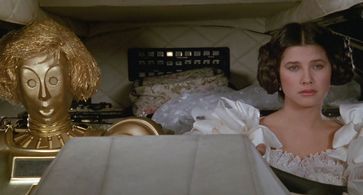 Daphne Zuniga and Lorene Yarnell Jansson in Spaceballs (1987)