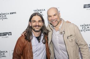LP Funk and Greg Stuhr at NY premiere of ESPN 30 for 30 film, QUALIFIED