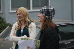 Julia Lee on the set of Unreal Estate