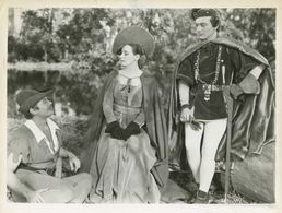 Michael Duane, Jon Hall, and Patricia Morison in The Prince of Thieves (1948)