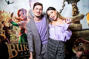 Nadezhda Dorofeeva and Aleksey Zavgorodniy at an event for The Stolen Princess (2018)