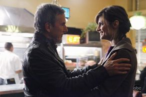 Scott Paulin and Stana Katic in Castle (2009)