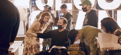 Directing a big scene in “Second Chances”