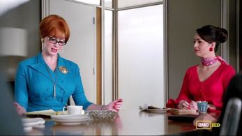Christina Hendricks and Sadie Alexandru in Mad Men (2007)