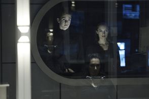 Kyra Zagorsky, Robert Naylor, and Alexandra Ordolis in Helix (2014)